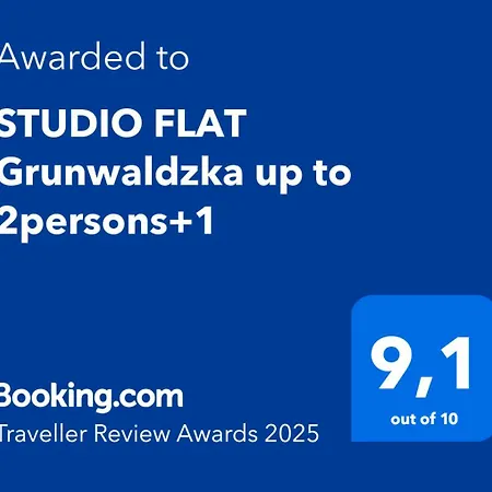 公寓 Flat Grunwaldzka Up To 2persons+1 *